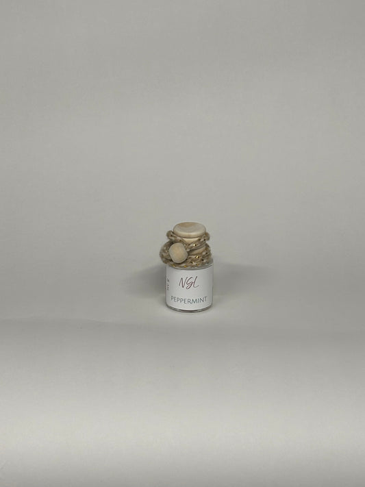 peppermint hanging diffuser on a white background